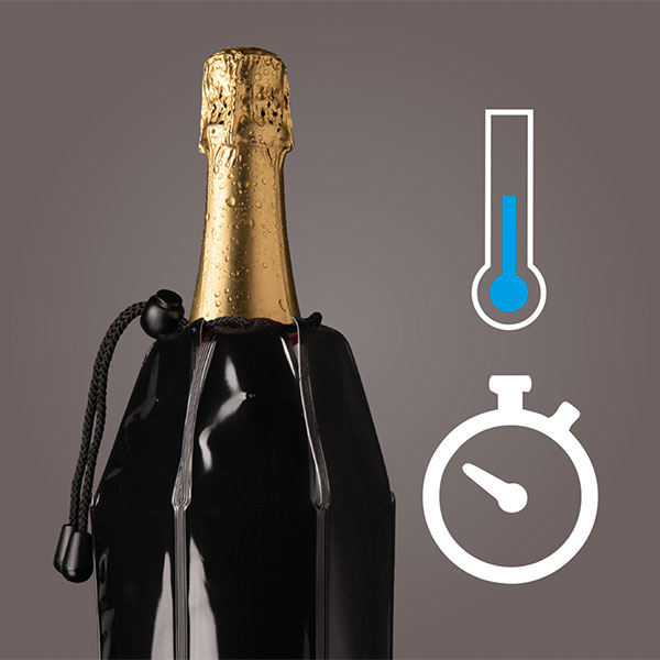 Vacu Vin Aktiv Champagnerkühler Motiv Flaschen