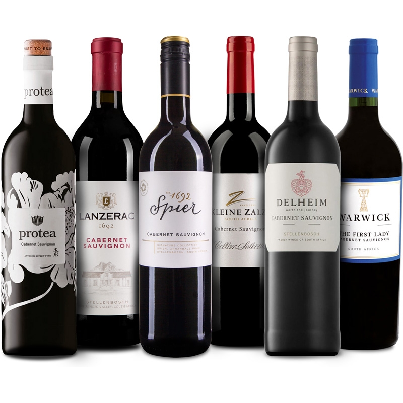 6 Cabernet Sauvignon aus Südafrika