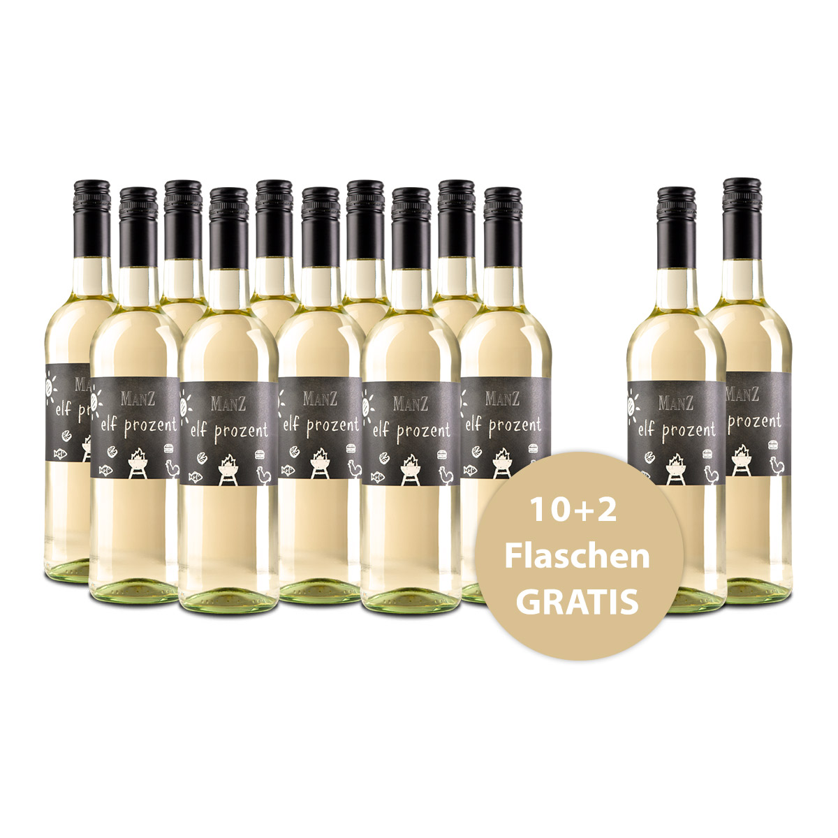 Aktionspaket 12 Fl. Manz Elf Prozent
