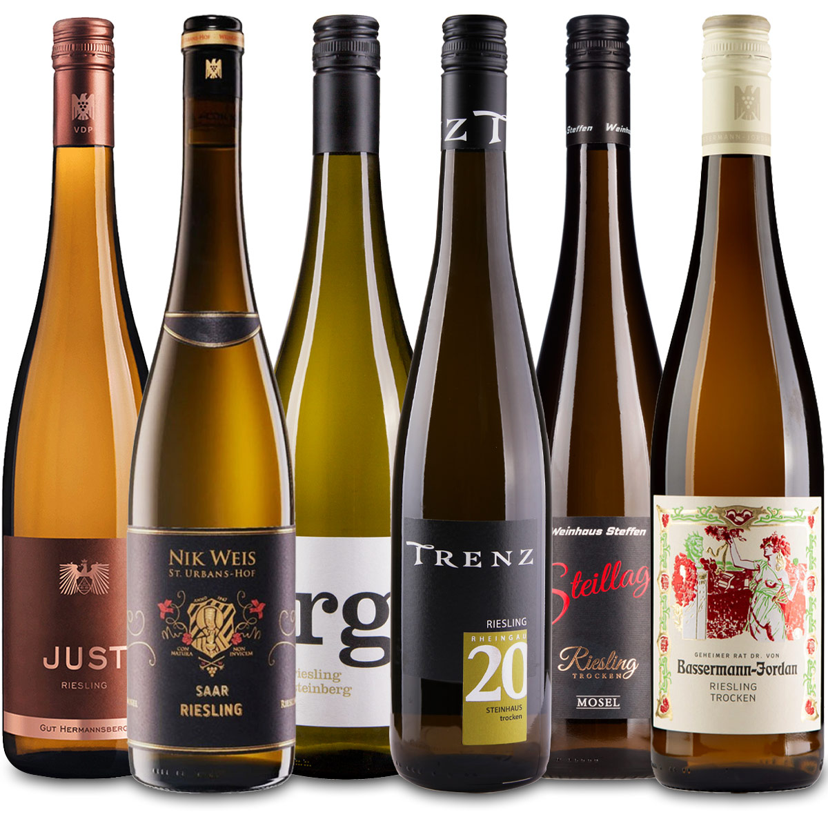 6er Probierpaket Riesling aus Deutschland