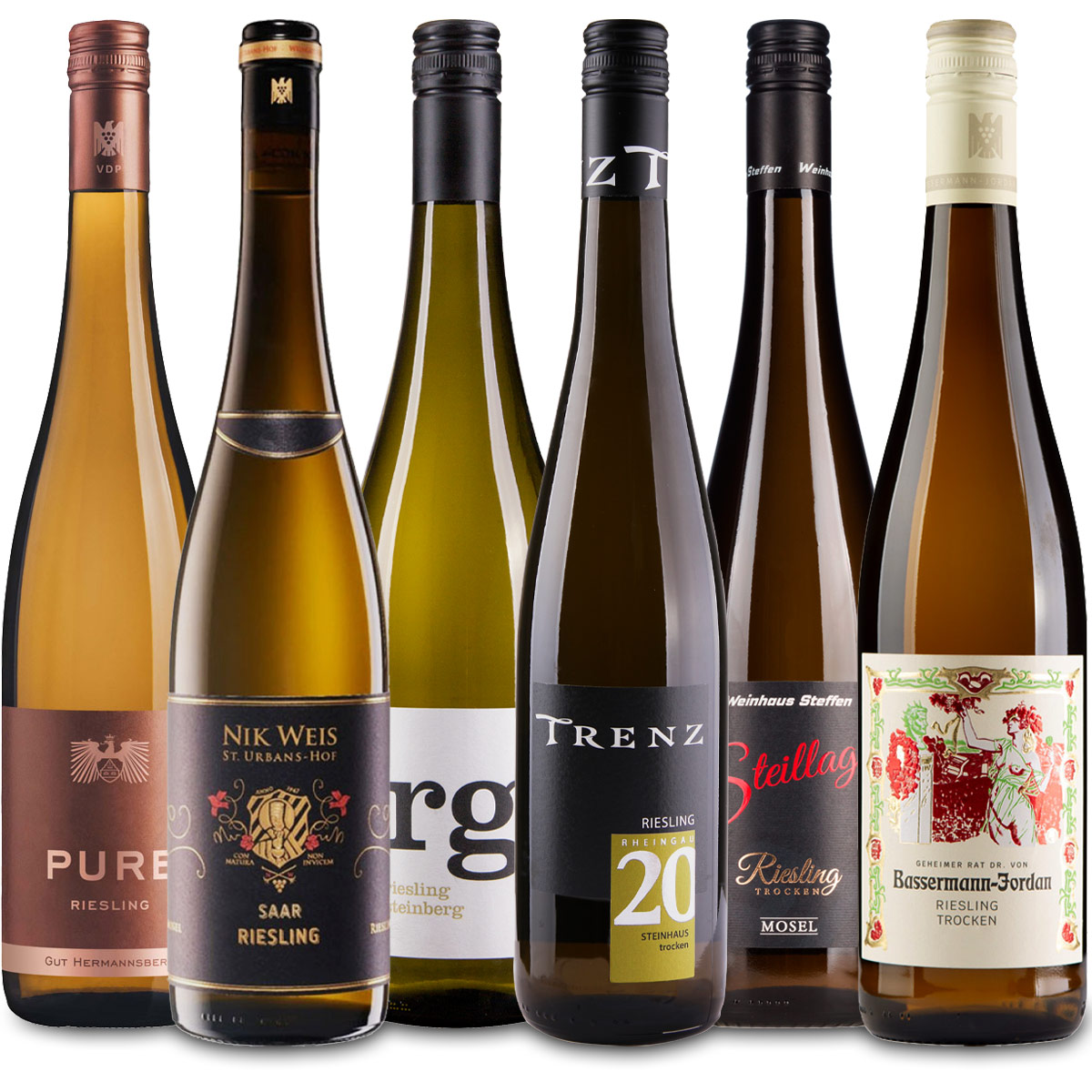 6er Probierpaket Riesling aus Deutschland