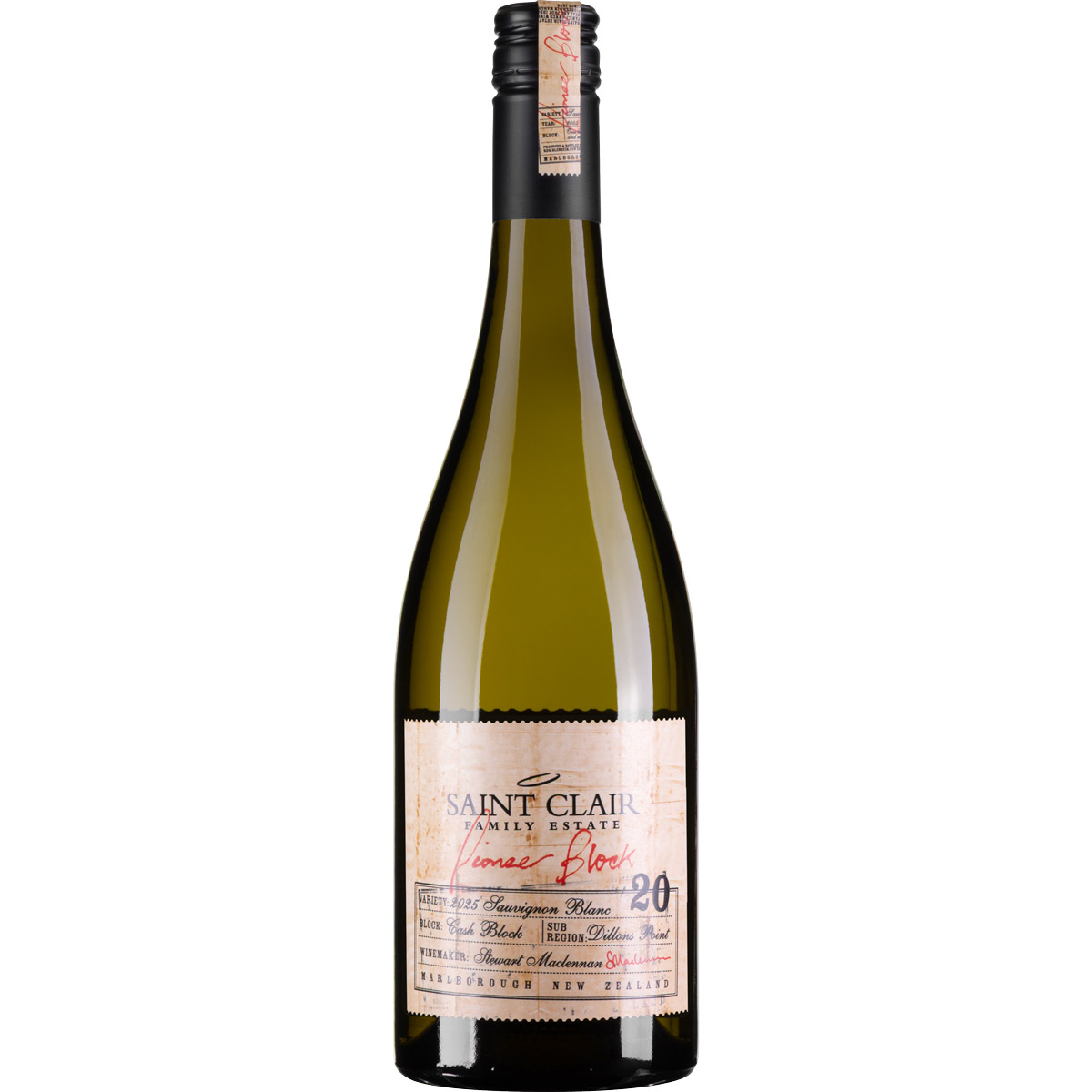 Saint Clair Pioneer Block 20 „“Cash Block““ Sauvignon Blanc