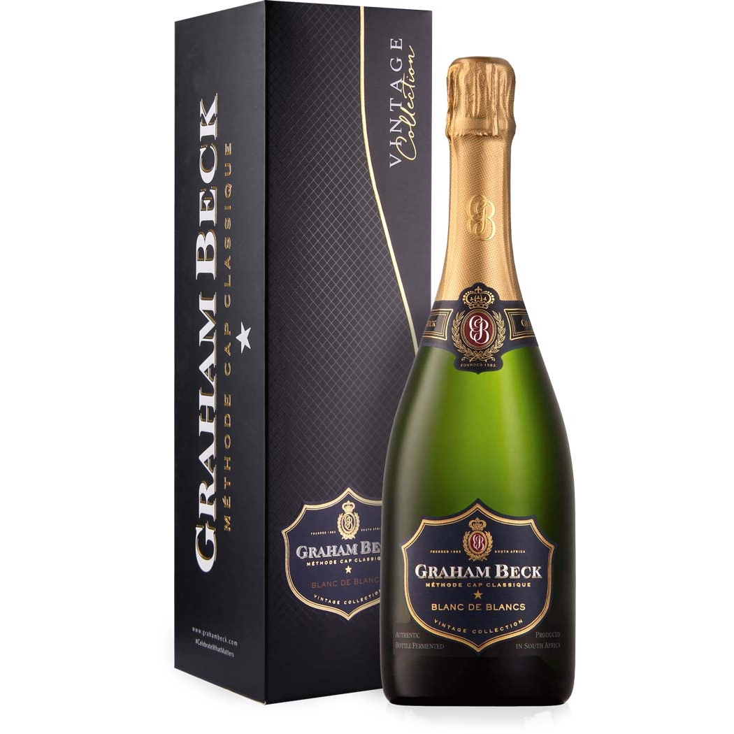 Graham Beck Méthode Cap Classique (MCC) Blanc de Blancs im Präsentkarton Graham Beck Méthode Cap Classique (MCC) Blanc de Blancs im Präsentkarton