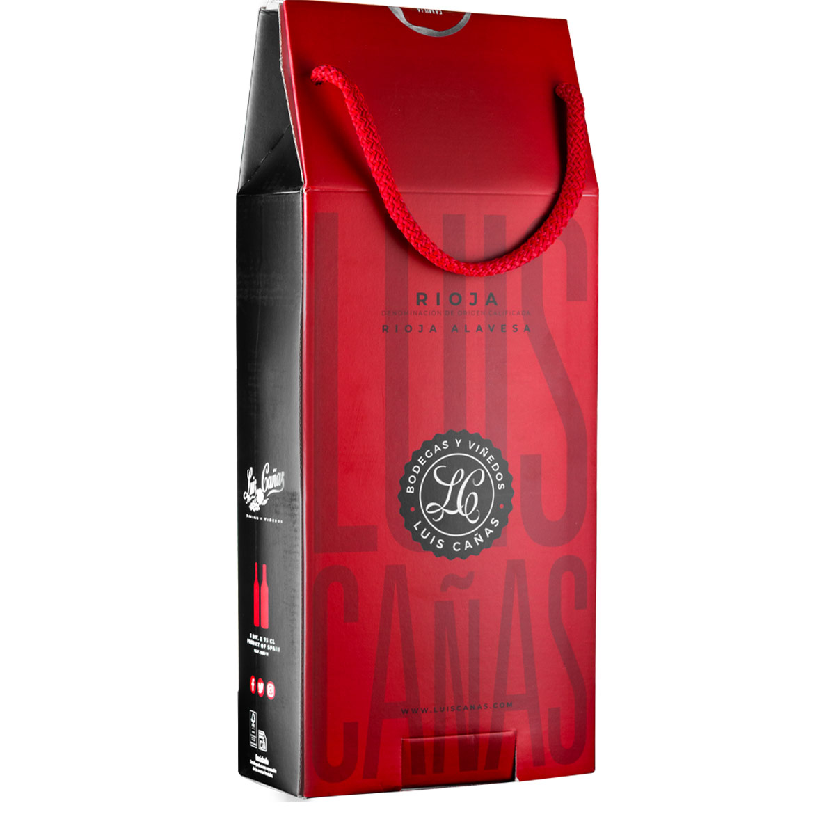 Luis Cañas Rioja Alavesa: 2 bottles of wine in a gift box