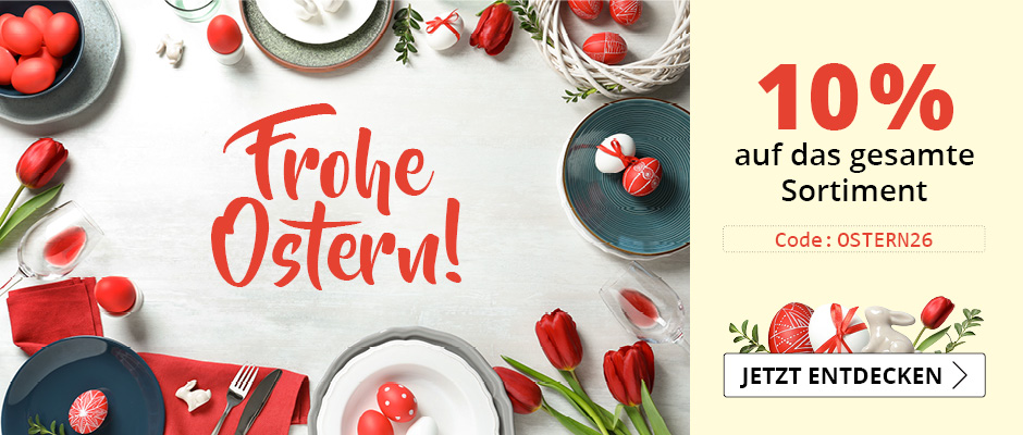 Frohe Ostern! -10% mit Code OSTERN26