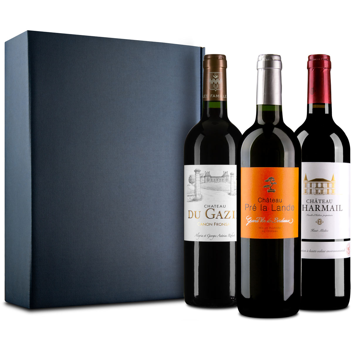 3er Wein-Geschenkbox Bordeaux