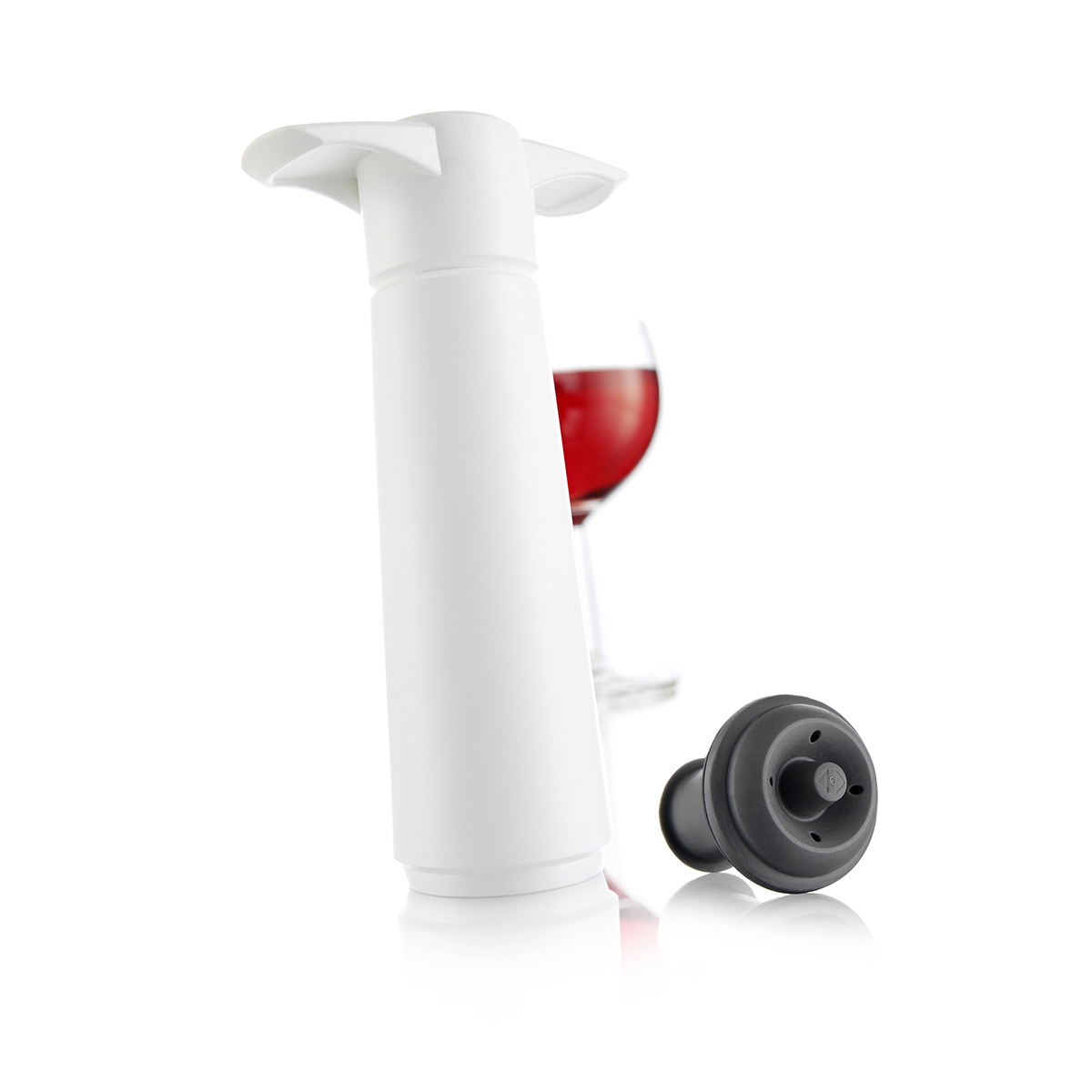 Vacu Vin Vacuum Wine Saver Wein Pumpe Verschluss - Weiß