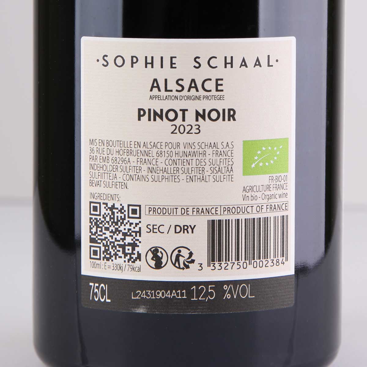 Sophie Schaal Alsace Pinot Noir AOC