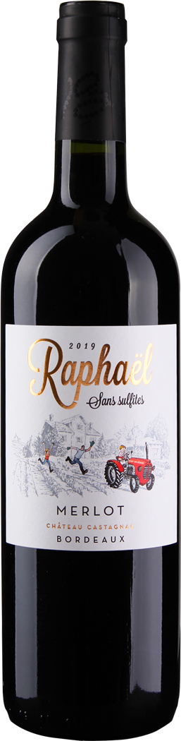 Château Castagnac Raphaël Merlot Sans Sulfites – Sulfitarm Bordeaux AOC 2019