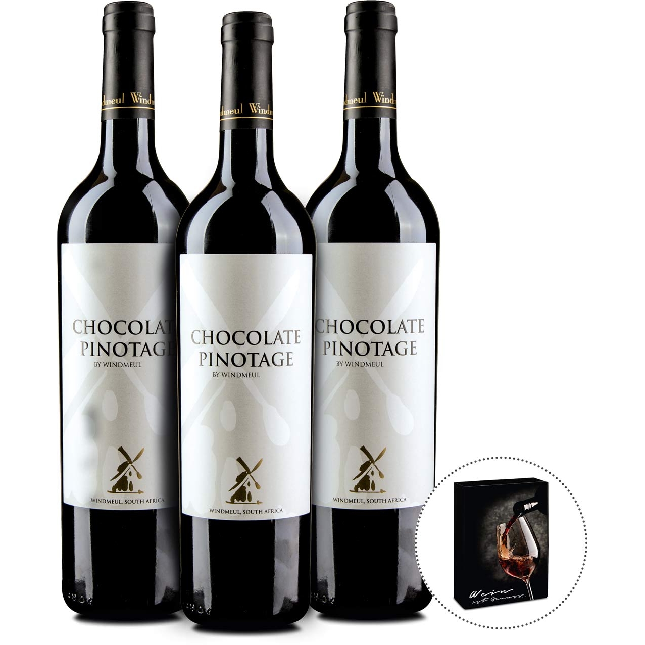 Wein-Geschenkbox Chocolate Pinotage by Windmeul