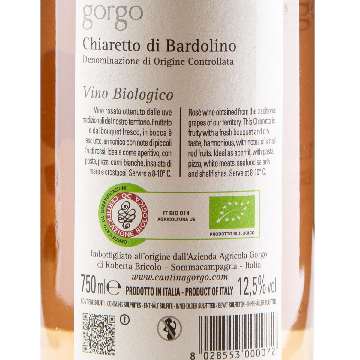 Gorgo Chiaretto di Bardolino DOC
