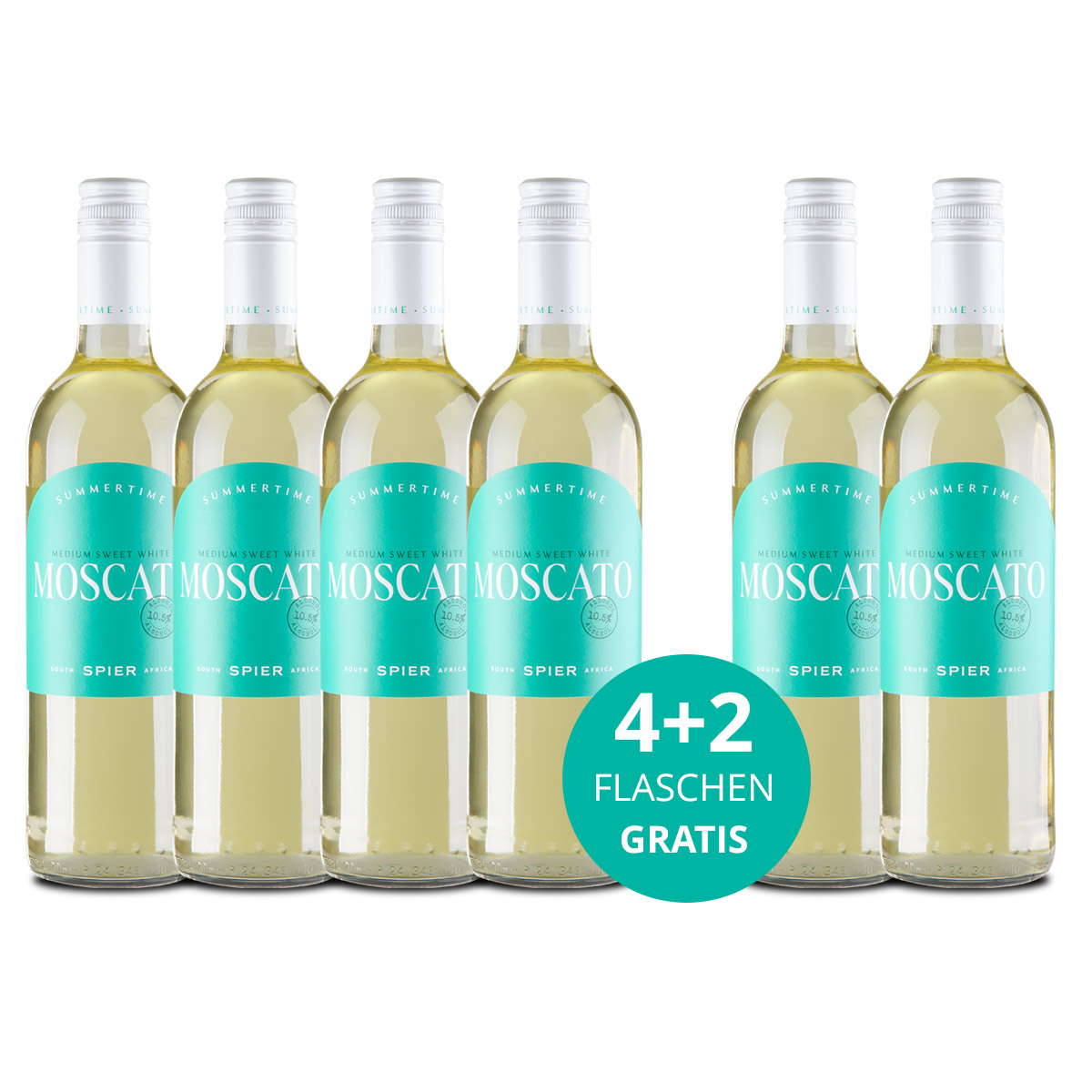 Aktionspaket 6 Fl. Spier Summertime Moscato White