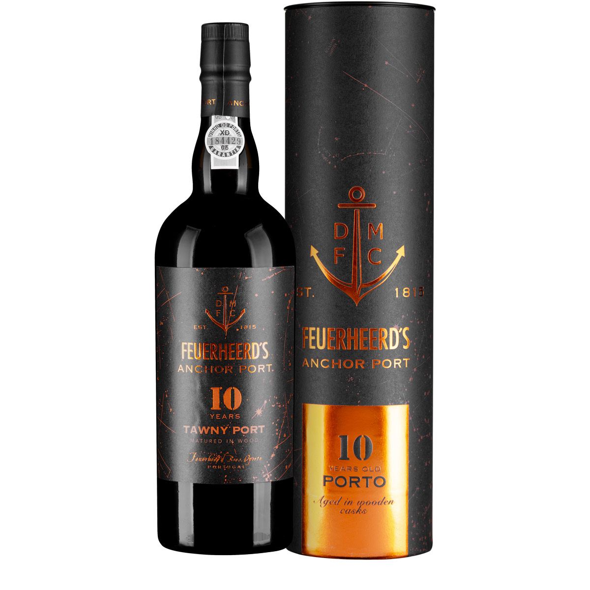 Feuerheerd's 10 Years Tawny Port in Geschenkröhre
