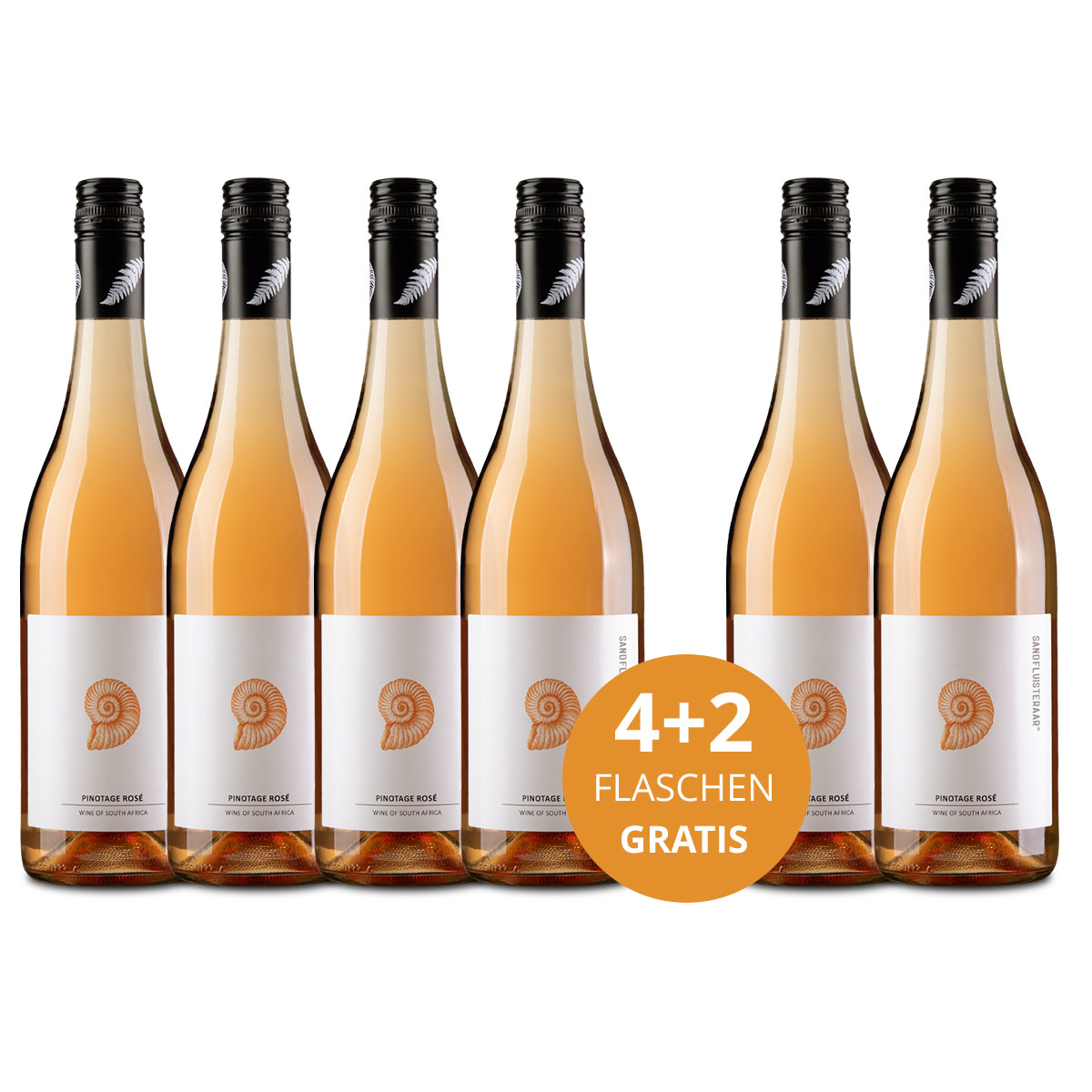 Aktionspaket 6 Fl. Sandfluisteraar Pinotage Rosé