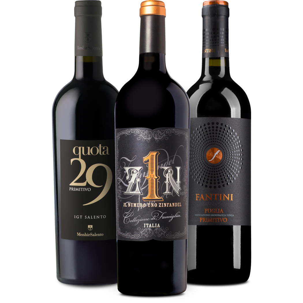 3er Probierpaket Primitivo Italien