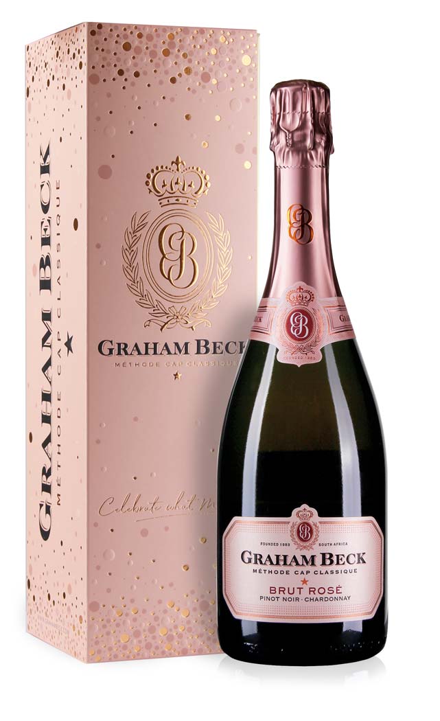 Graham Beck Méthode Cap Classique (MCC) Rosé im Präsentkarton