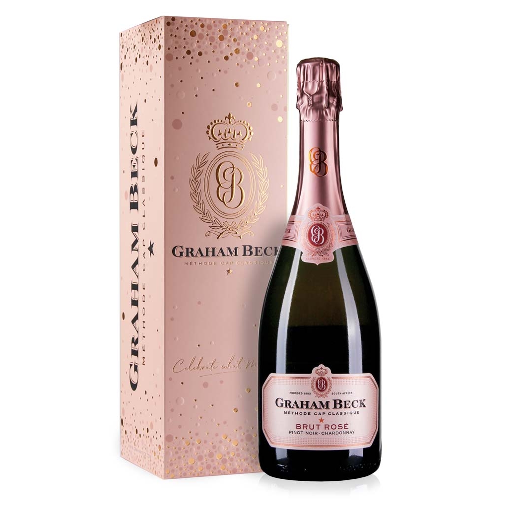Graham Beck Méthode Cap Classique (MCC) Rosé im Präsentkarton