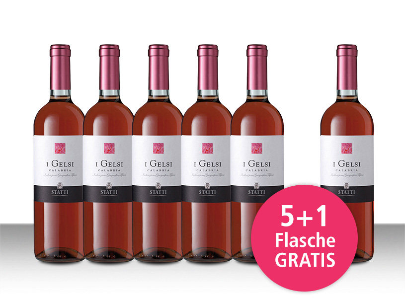 Aktionspaket 6 Fl. Statti I Gelsi Rosé IGT Calabria