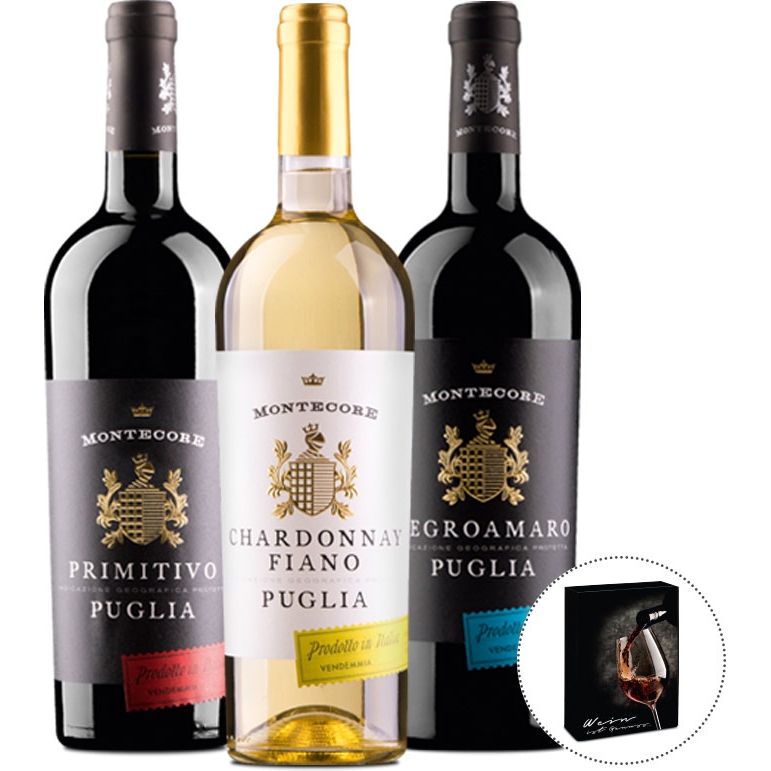 Wein-Geschenkbox Montecore Puglia