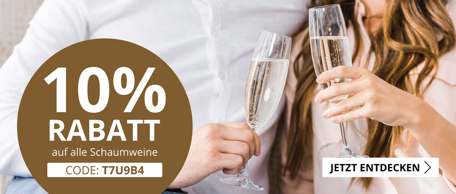 10% Rabatt auf Schaumweine