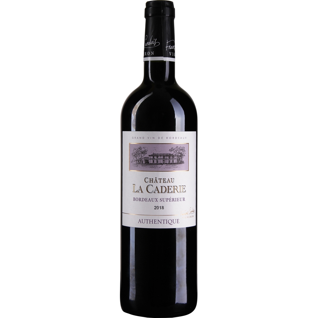 Château La Caderie Authentique Bordeaux Supérieur AOC 2018