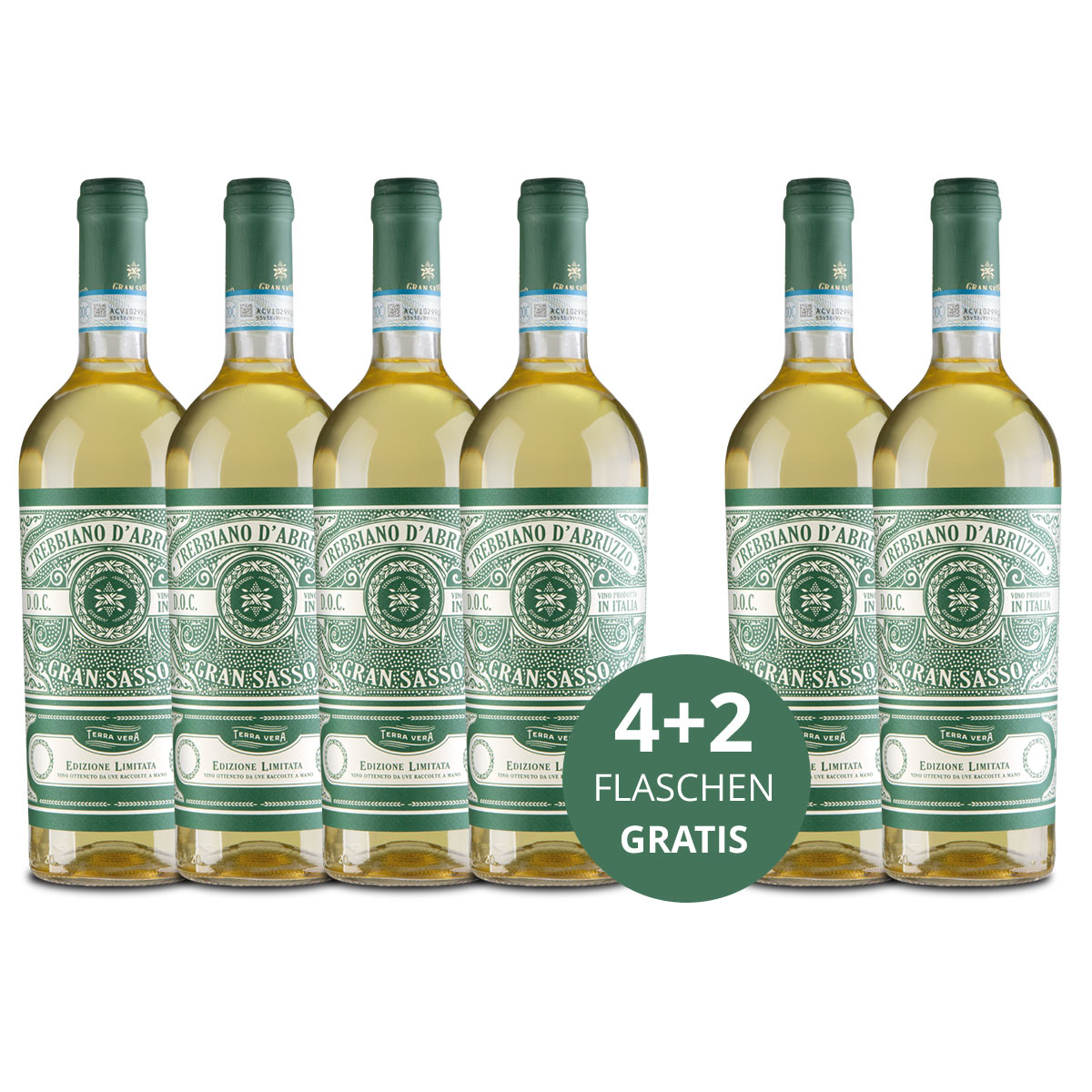 Aktionspaket 6 Fl. Gran Sasso Trebbiano d’Abruzzo DOC