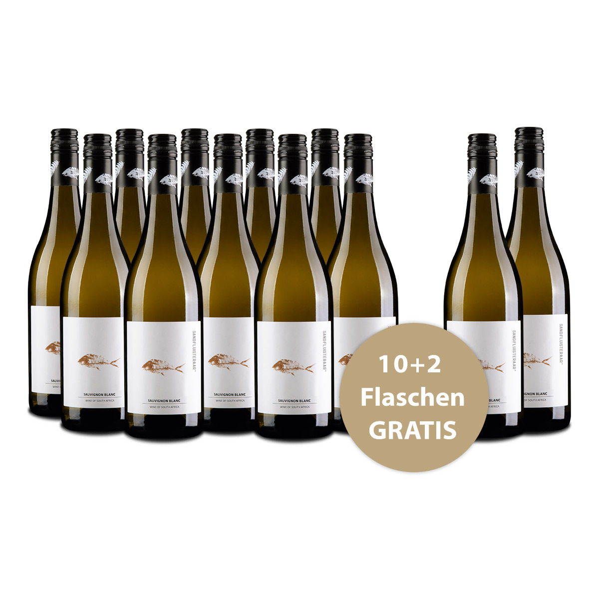 Aktionspaket 12 Fl. Sandfluisteraar Sauvignon Blanc