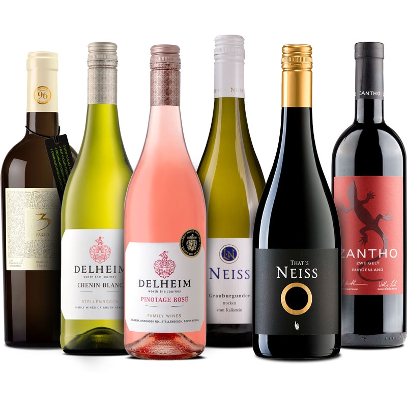Tasting pack of 6 vegan wines