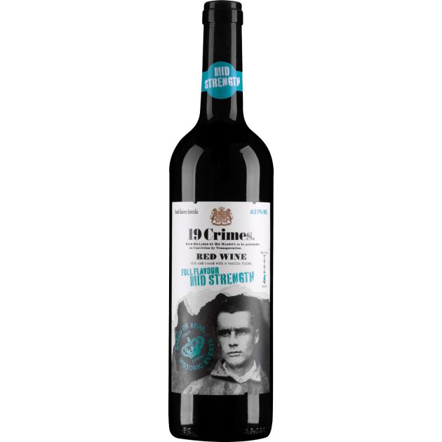 19 Crimes Mid Strength Red Wine Low Alcohol 7% – Vineshop24.de